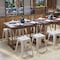 Flash Furniture 18 Inch White Metal Stool, 4PK ET-BT3503-18-WH-GG - alternate 1